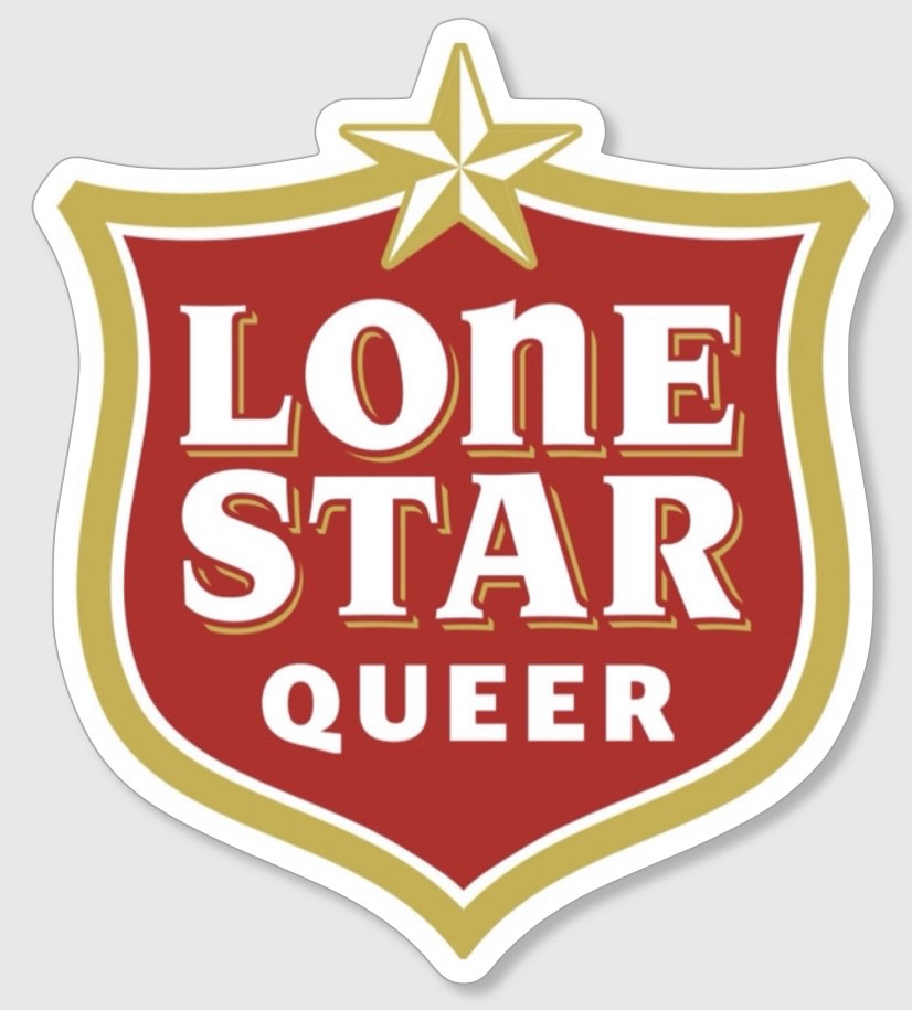 Lonestar Queer shield sticker